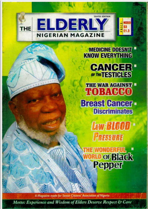 10th Edition of The Elderly Nigerian Magazine